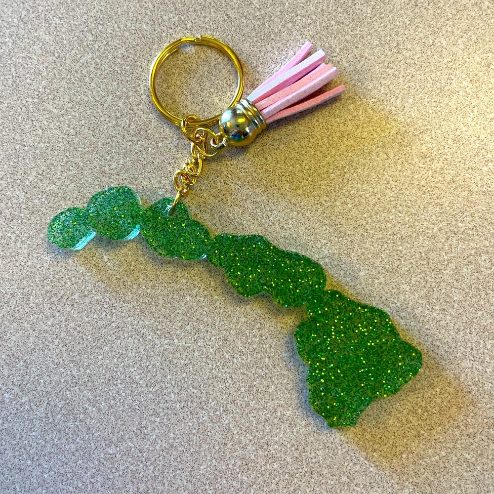 Handmade U.S. State Keychain - Hawaii